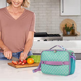 Cartoon Lunch Bag Thermal Insulated Bag Oblique Straddle Lunch Bag Blue