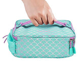 Cartoon Lunch Bag Thermal Insulated Bag Oblique Straddle Lunch Bag Blue