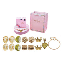 14Pcs DIY Bracelet Making Kit Charm Bracelets Kit Mother's Day Pendant Bracelet Ornaments Jewellery Crafts Set Gold
