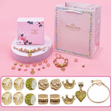 14Pcs DIY Bracelet Making Kit Charm Bracelets Kit Mother's Day Pendant Bracelet Ornaments Jewellery Crafts Set Gold