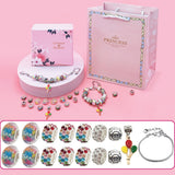 16Pcs DIY Bracelet Making Kit Charm Bracelets Kit Mother's Day Pendant Bracelet Ornaments Jewellery Crafts Set