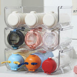 Water Bottle Organizer for Cabinet Stackable Wine Bottle Storage Stand Beer Can Holder Rack