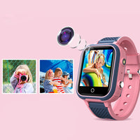 4G Kids Smart Watch Water-resistant Wifi GPS Locator Video SOS Children Phone Watch Gift Pink