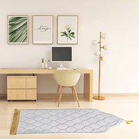 110x65cm Muslim Prayer Mat Islamic Turkish Praying Mat Thick Meditation Mat Soft Flannel Floor Mat White