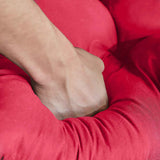 Hanging Egg Chair Cushion Sofa Swing Chair Seat Relax Cushion Padded Pad Covers Red