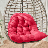 Hanging Egg Chair Cushion Sofa Swing Chair Seat Relax Cushion Padded Pad Covers Red