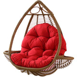 Hanging Egg Chair Cushion Sofa Swing Chair Seat Relax Cushion Padded Pad Covers Red