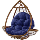 Hanging Egg Chair Cushion Sofa Swing Chair Seat Relax Cushion Padded Pad Covers Navy