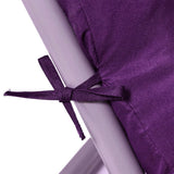 Sun Lounger Cushion Pad Thick Padded Recliner Chair Seat Mat Chaise Seat Cushion Bench Mat Purple