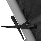 Sun Lounger Cushion Pad Thick Padded Recliner Chair Seat Mat Chaise Seat Cushion Bench Mat Black