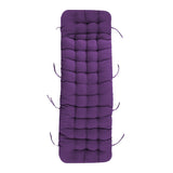Sun Lounger Cushion Pad Thick Padded Recliner Chair Seat Mat Chaise Seat Cushion Bench Mat Purple