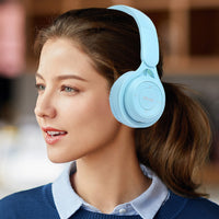 Y08 Wireless Foldable Headphones with Microphone Bluetooth Earphone Blue