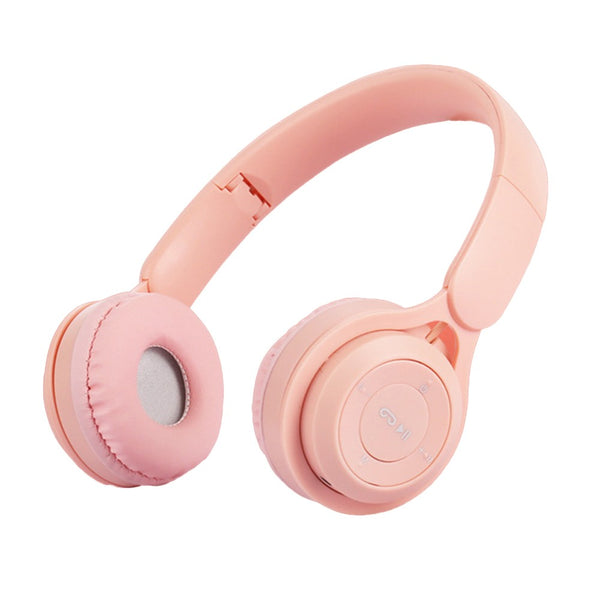 Y08 Wireless Foldable Headphones with Microphone Bluetooth Earphone Pink