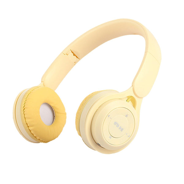 Y08 Wireless Foldable Headphones with Microphone Bluetooth Earphone Yellow