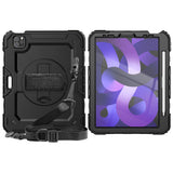 Protector Case Shockproof Protective Cover with Stand Hand Shoulder Strap for iPad Pro 11/Air 4 10.9 2020/Air 5 2022 Black
