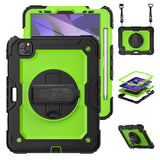 Protector Case Shockproof Protective Cover with Stand Hand Shoulder Strap for iPad Pro 11/Air 4 10.9 2020/Air 5 2022 Green