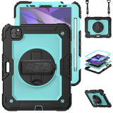 Protector Case Shockproof Protective Cover with Stand Hand Shoulder Strap for iPad Pro 11/Air 4 10.9 2020/Air 5 2022 Light Blue