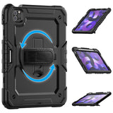 Protector Case Shockproof Protective Cover with Stand Hand Shoulder Strap for iPad Pro 11/Air 4 10.9 2020/Air 5 2022 Black