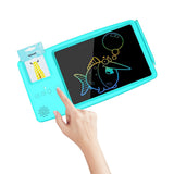 2-in-1 Kids Talking Flash Cards LCD Writing Tablet Learning Toys Blue