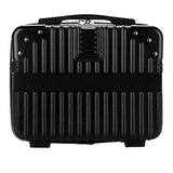 14 Inches Travel Suitcase Hard Shell Cosmetic Case Portable Carry Suitcase Black