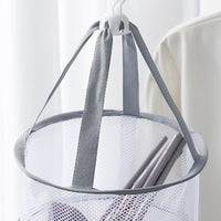 Hanging Mini Mesh Drying Rack Basket Light Grey