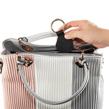 Magnetic Hat Clip for Travel PU Leather Hands Free Sunhat Clip on Bag Luggage Backpack Bag Accessory Black