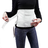 Castor Oil Pack Kit Compress Reusable Wrap Belt for Inflammation Toxin Remover White