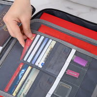 Fireproof Document Bag with Lock Black