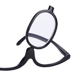 2Pcs Rotatable Magnifying Reading Flip Eyeglasses Foldable Women Reading Glasses Make Up Spectacles-1.5 Positive Diopter