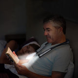LED Neck Reading Light Book Light for Reading in Bed-Black
