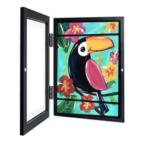 Kids Art Frames Wooden Artwork Display Frame Black