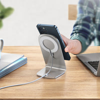 15W Qi Magnetic Wireless Fast Charger with Phone Holder Charging Station Charging Dock Stand