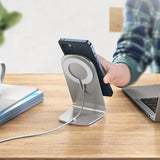 15W Qi Magnetic Wireless Fast Charger with Phone Holder Charging Station Charging Dock Stand