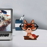 Animal Eyeglasses Holder Eyes Glasses Display Stand Wooden Eyeglasses Holder Home Desktop Decor Style 1