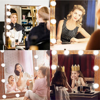 10 Bulbs 10 Level Brightness Adjustable LED Vanity Mirror USB Light Kit