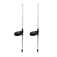 Warm 25 LED Meteor Shower Falling Rain Water Resistance Solar Powered Lights