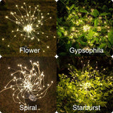 4 X DIY Solar Powered LED Lights Garden Decorative Lamps Home Decor