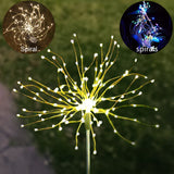 2 X DIY Solar Powered LED Lights Garden Decorative Lamps Home Decor