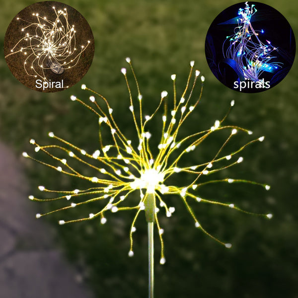 2 X DIY Solar Powered LED Lights Garden Decorative Lamps Home Decor