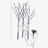 3PCS Solar Powered LED Leaf Tree Branch Lights Set