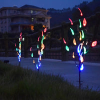 3PCS Solar Powered LED Leaf Tree Branch Lights Set