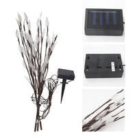 3PCS Solar Powered LED Leaf Tree Branch Lights Set