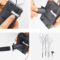 3PCS Solar Powered LED Leaf Tree Branch Lights Set
