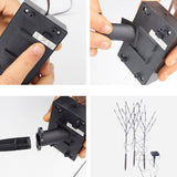 3PCS Solar Powered LED Leaf Tree Branch Lights Set