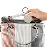 Magnetic Hat Clip for Travel PU Leather Hands Free Sunhat Clip on Bag Luggage Backpack Bag Accessory Beige