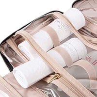 Travel Makeup Cosmetic Bathroom Toiletry Wash Shower Storage Bag Case With Hook Pink