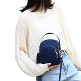 Women Mini Nylon Crossbody Bag Shoulder Bag Handbag Blue