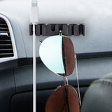 5Pcs Punching Free Black Cable Organizer Holder