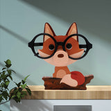 Animal Eyeglasses Holder Eyes Glasses Display Stand Wooden Eyeglasses Holder Home Desktop Decor Style 1