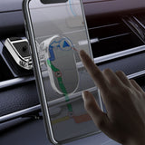 Universal Magnetic Car Phone Holder Silver